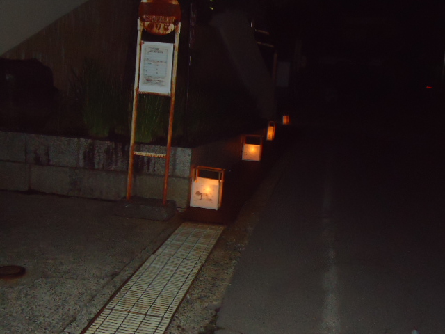 灯籠の灯火
