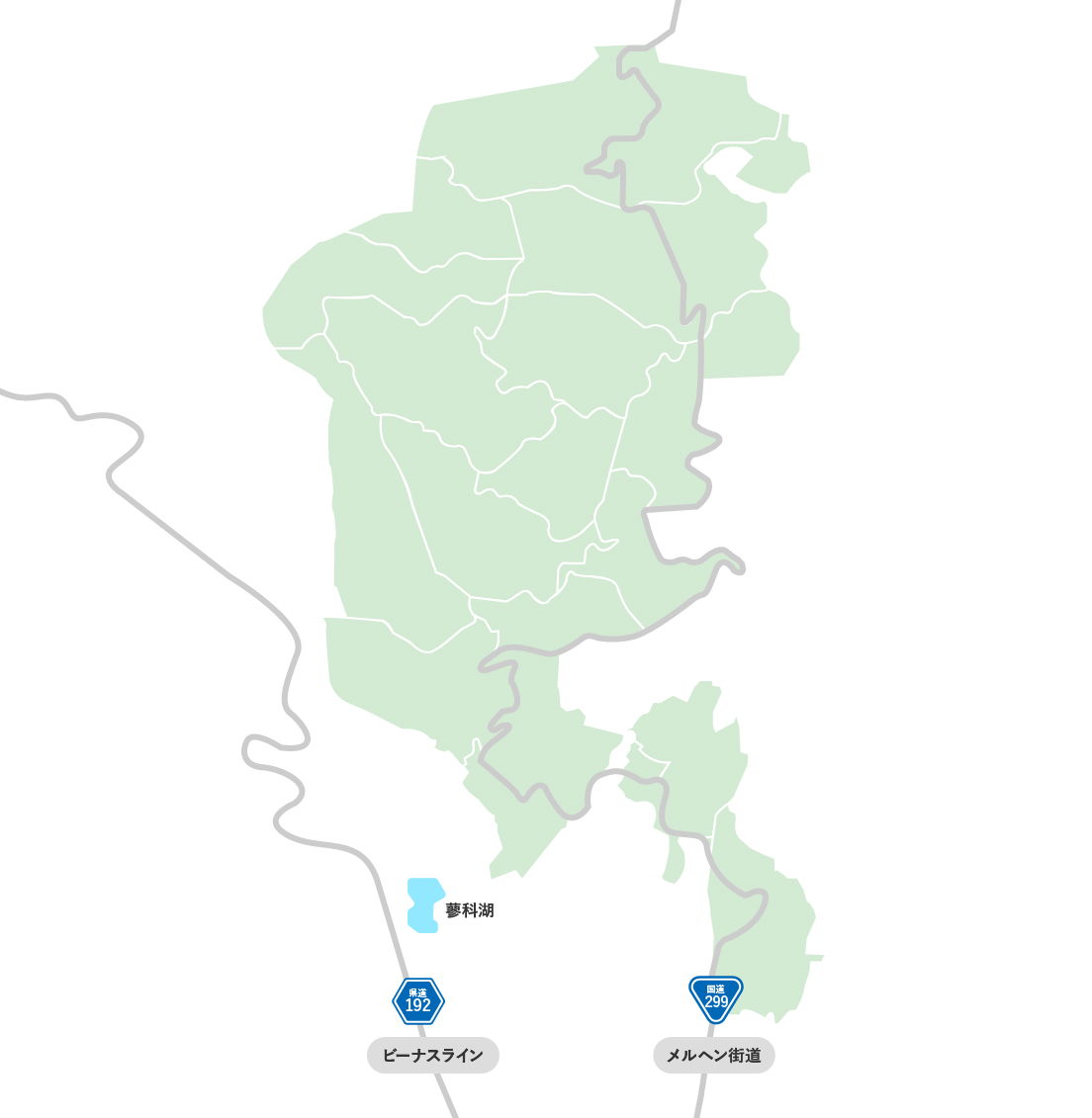 蓼科ビレッジ地区アマップ